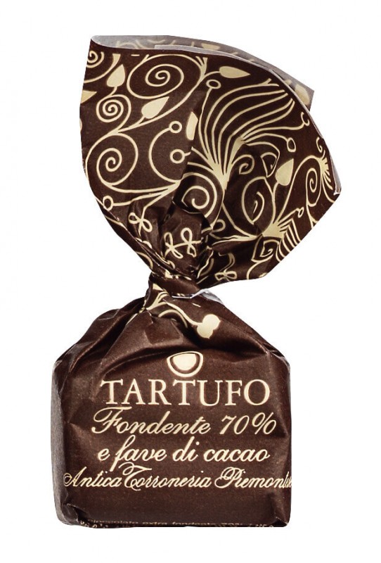 Tartufi dolci cioccolato fondente 70%, sfusi, trufas de chocolate amargo 70%, solto, Antica Torroneria Piemontese - 1.000g - kg