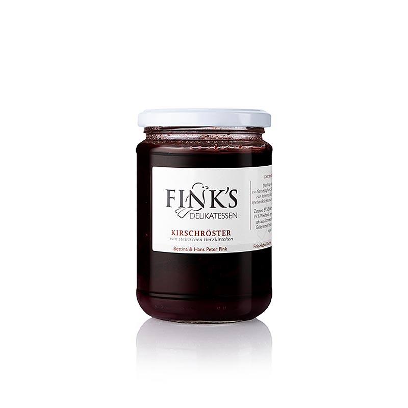 Tostatrice di ciliegie, la specialita gastronomica di Fink - 400 g - Bicchiere