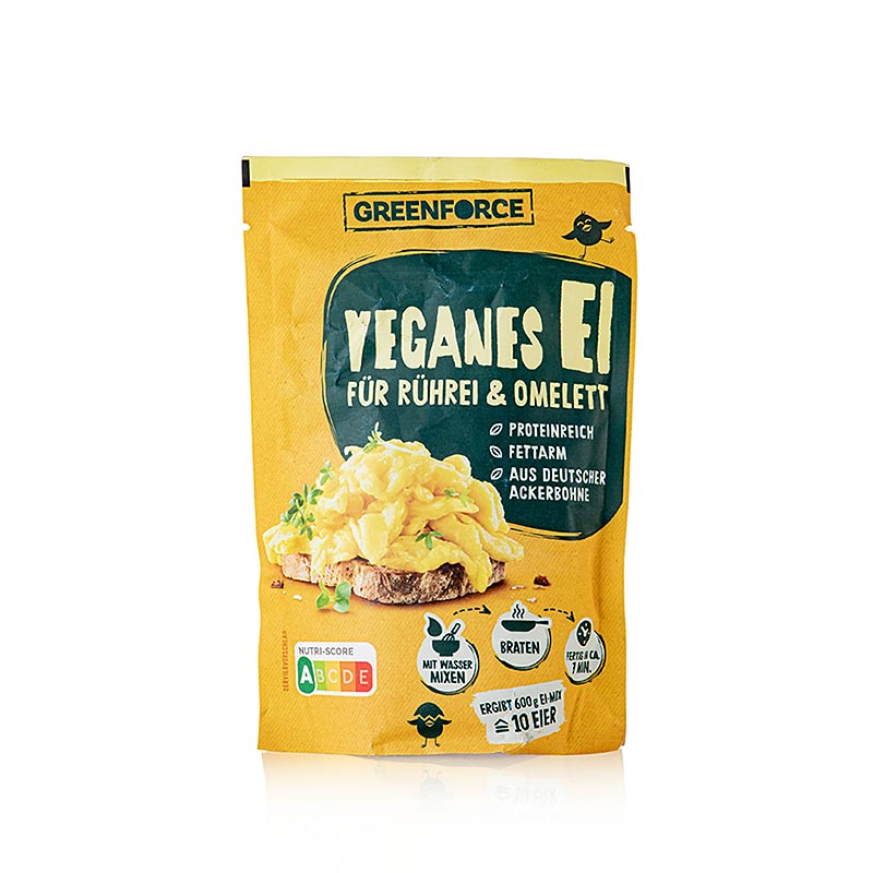 Greenforce Mix vegaanisille kananmunille, valmistettu harkapapuproteiinista - 100 g - laukku