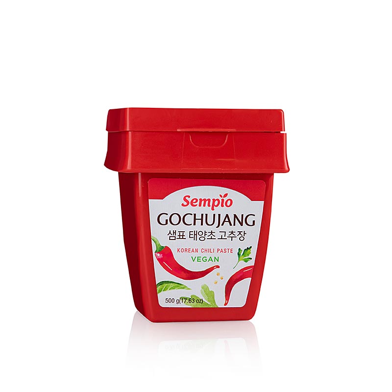 Gochujang - pasta di peperoncino, piccante, vegano, Sempio Corea - 500 g - Guscio in PE