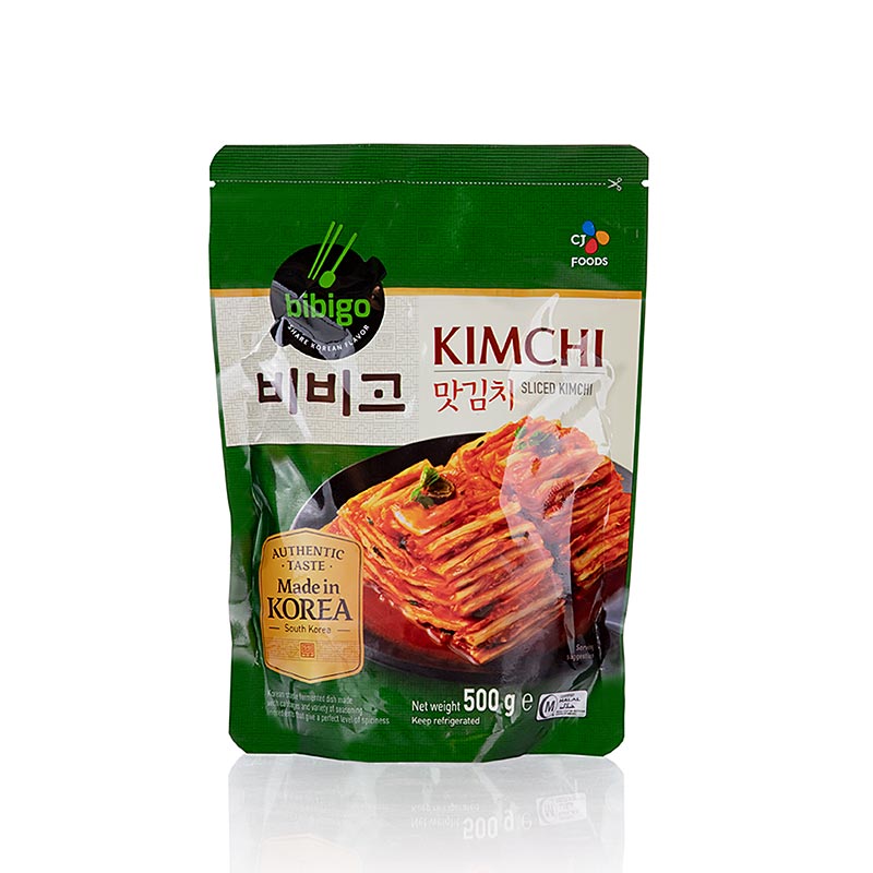 Kim Chee - repolho chines em conserva, Bibigo - 500g - bolsa