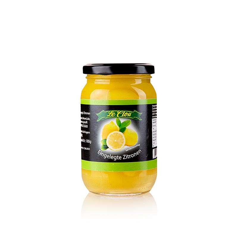 Limones enteros encurtidos, salados - 350g - Vaso