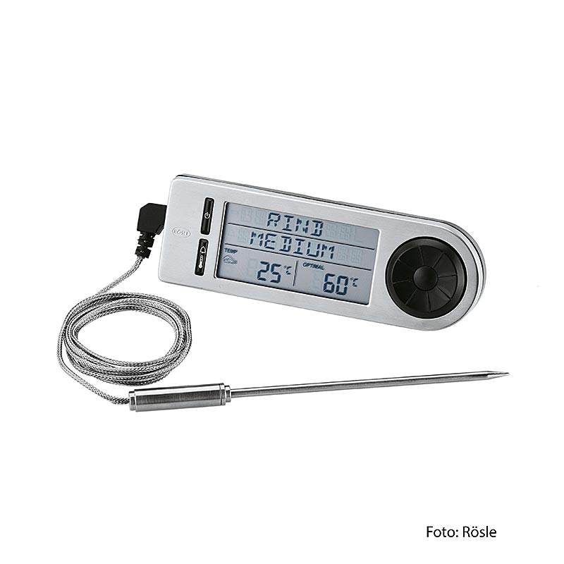 Termometro digitale per barbecue Rosle (misuratore della temperatura interna / -20-250°C) (25086) - 1 pezzo - scatola