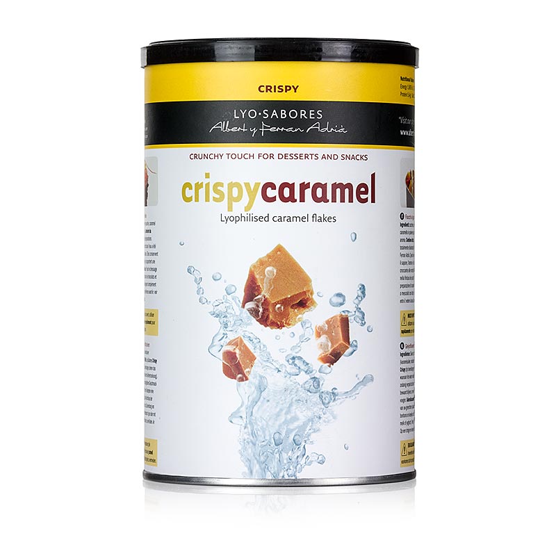Lyo-Sabores, Crispy Caramel, scaglie al gusto di caramello - 200 g - Scatola degli aromi