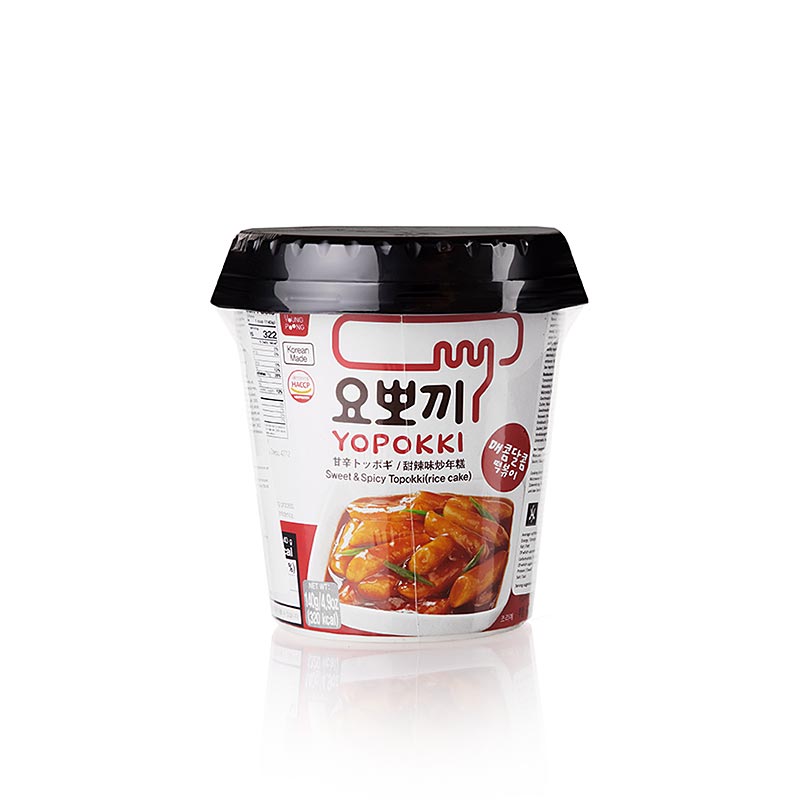 YOPOKKI Rice Cake Snack Cup, makea ja mausteinen - 140 g - Muki