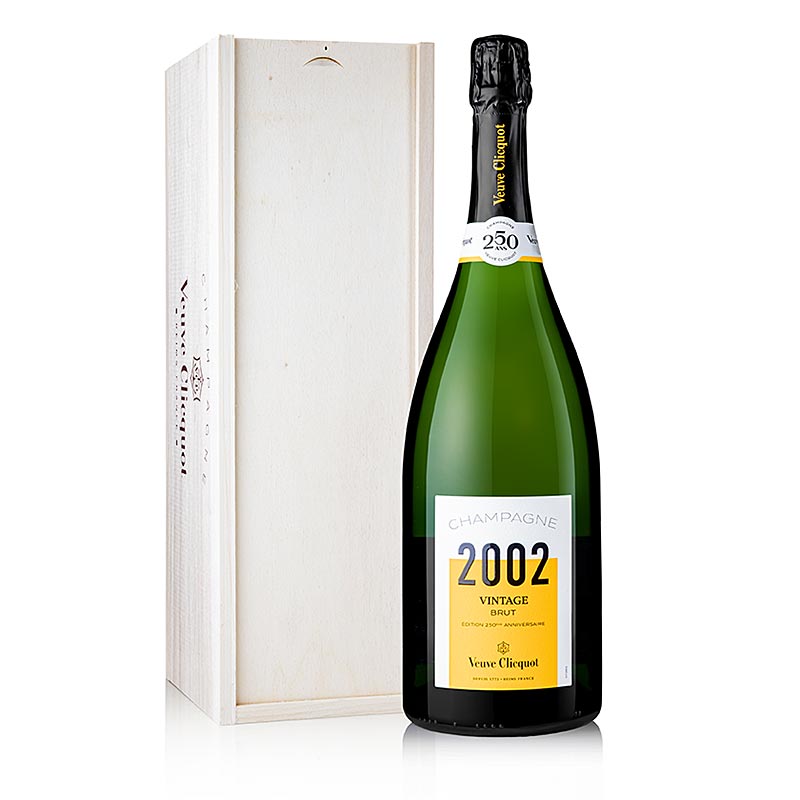 Champagne Veuve Clicquot 2002 Vintage WHITE brut, 12% vol., Magnum - 1,5 L - Ampolla