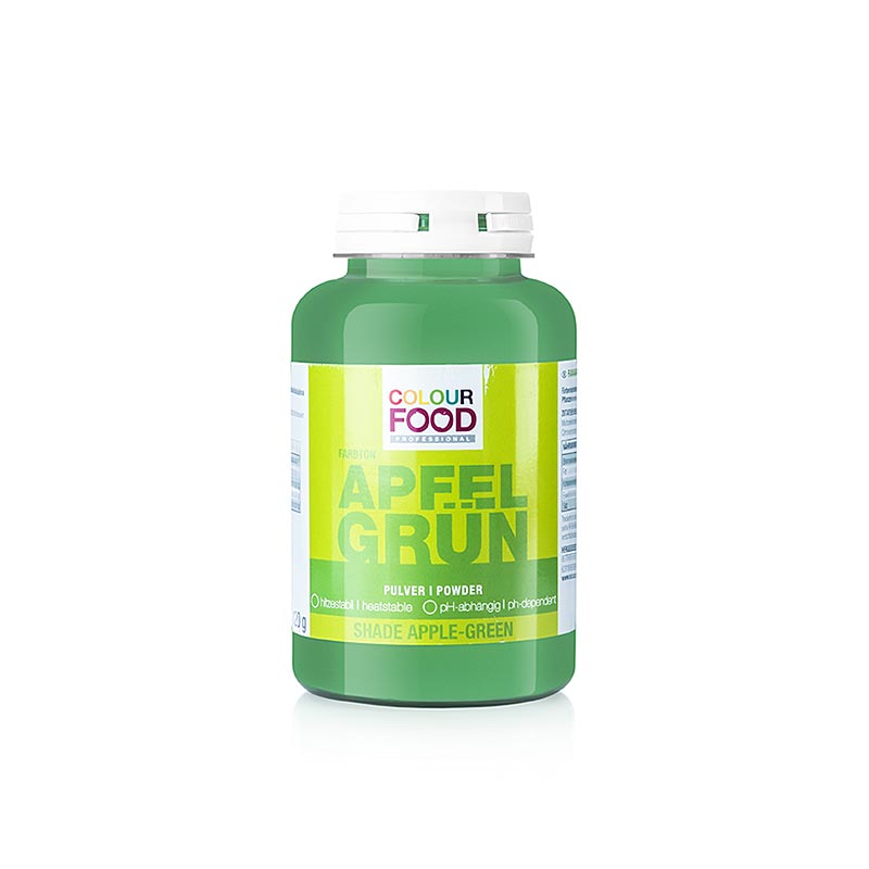 Colorante alimentario Color Food: verde manzana, en polvo, soluble en grasa, vegano - 120g - pe puede