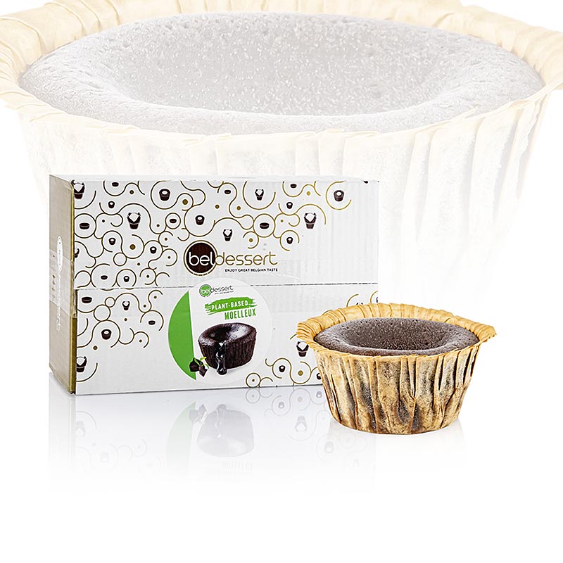 Kek lava coklat dengan inti cair, VEGAN, pencuci mulut ringan - 2.16kg, 24 x 90g - kadbod Kek lava coklat dengan inti cair, VEGAN, pencuci mulut ringan - 2.16kg, 24 x 90g - kadbod
