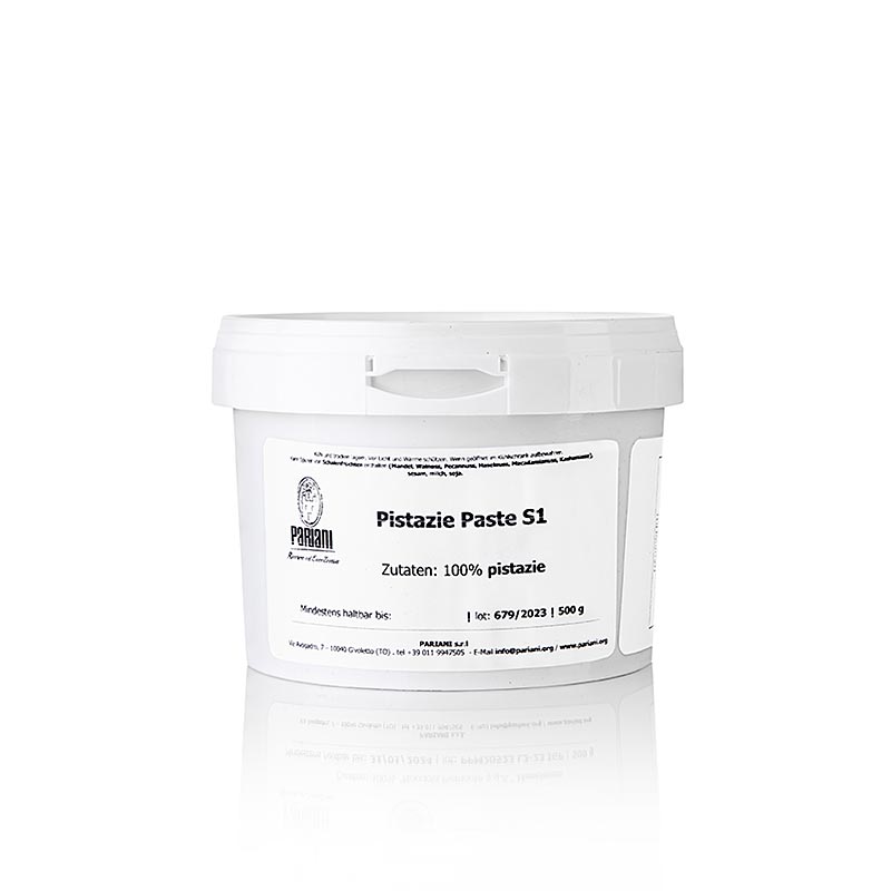 Pistagepasta, sicilianska pistagenotter, Pariani - 500 g - Glas