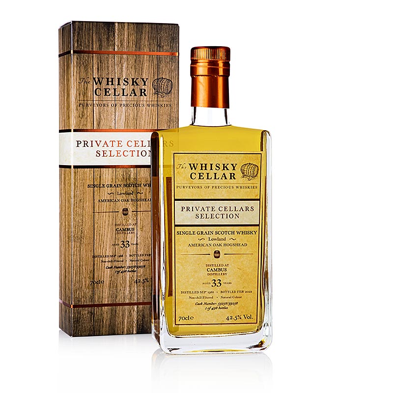 Single Grain Whiskey Cambus, 1988 - 2022 Lowland 42,5% vol., Scozia - 700 ml - Bottiglia