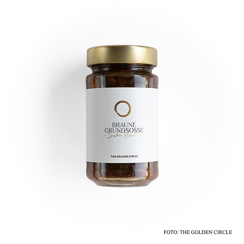 Salsa base marrone di Sascha Stemberg, THE GOLDEN CIRCLE - 225 ml - Bicchiere Salsa base marrone di Sascha Stemberg, THE GOLDEN CIRCLE - 225 ml - Bicchiere