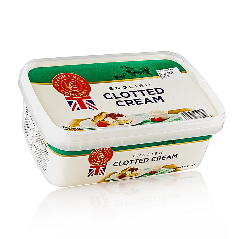 Engelsk clotted cream, solid cream, 55% fett - 1 kg - Skal