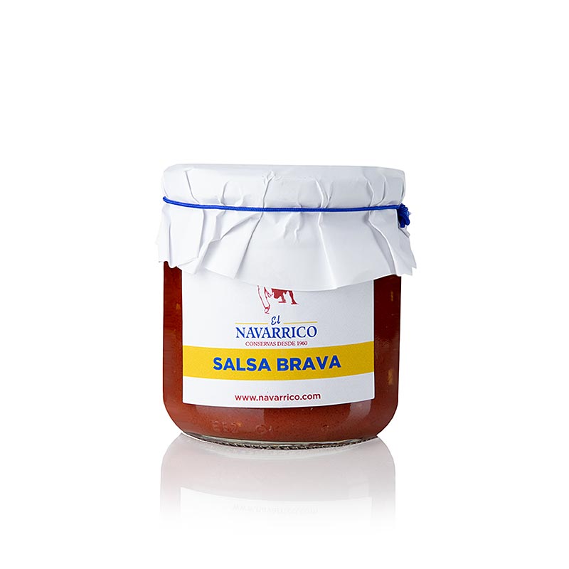 Salsa Brava, salsa di pomodoro piccante, El Navarrico - 315 g - Bicchiere