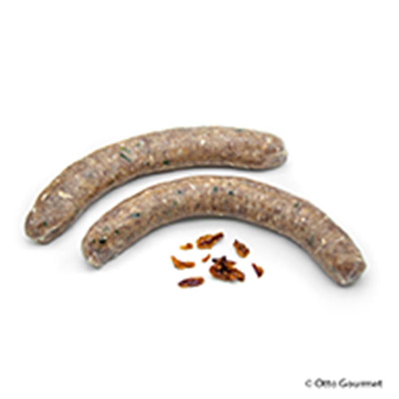 Bacon Bratwurst, sosis sapi dengan bacon, Otto Gourmet - 300g, 3x100g - kekosongan Bacon Bratwurst, sosis sapi dengan bacon, Otto Gourmet - 300g, 3x100g - kekosongan