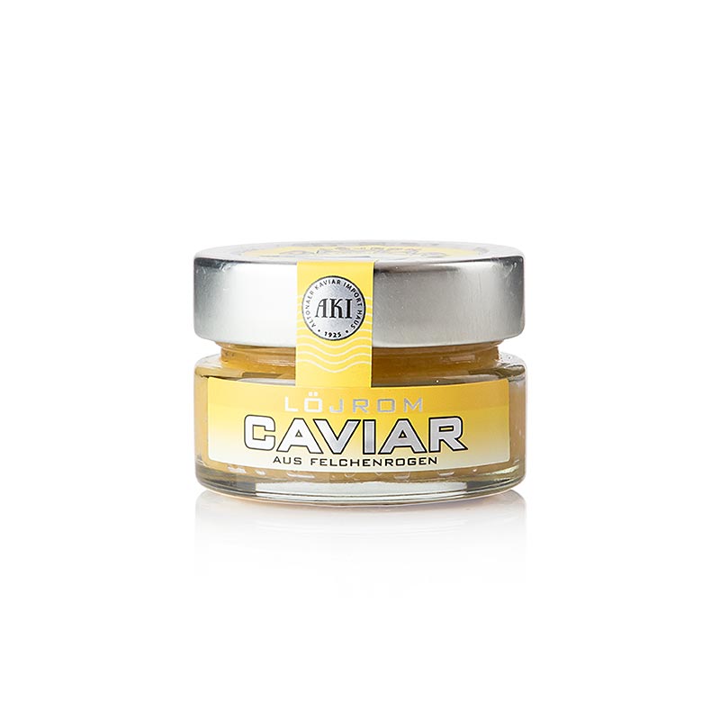 Caviar de peixe branco - 50g - Vidro