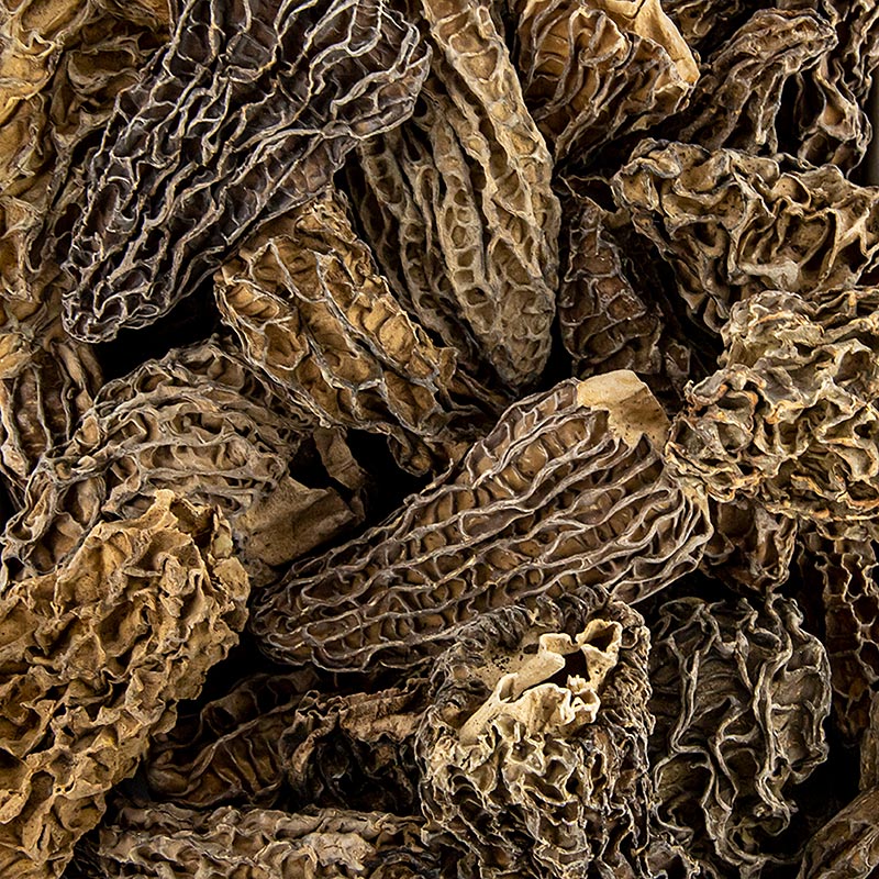 Kepala morel runcing, jumbo, kering - 400g - beg