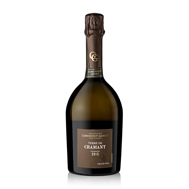 Samppanja Gimonnet Gonet, 2015 Terre Cramant Blanc de Blancs Grand Cru - 750 ml - Pullo