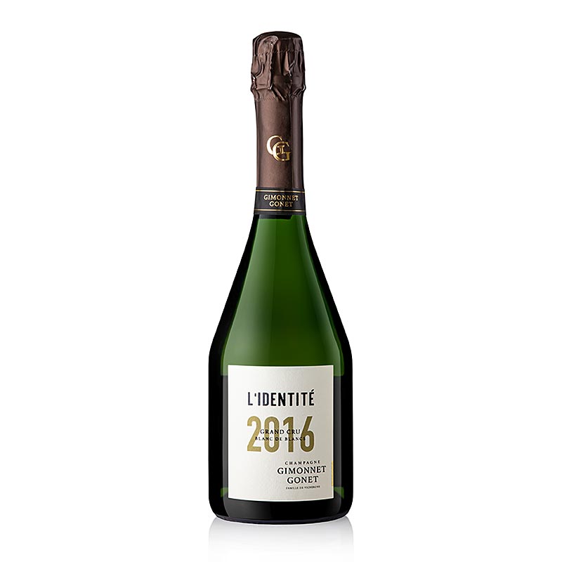 Champagne Gimonnet Gonet 2016er Identite Blanc de Blanc Grand Cru Extra brut - 750ml - Botella