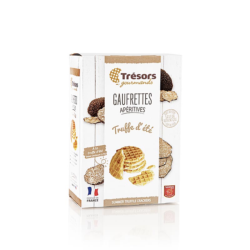 Barsnack Tresors - Perancis Wafel mini dengan truffle - 60 gram - Kardus