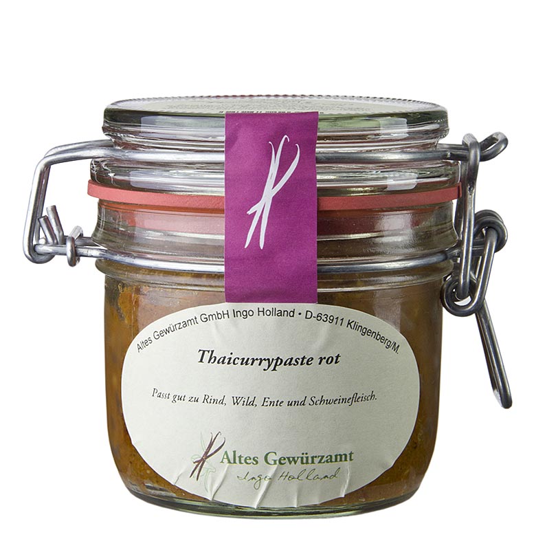 Thai Currypaste rot, Altes Gewürzamt, Ingo Holland - 200 g - Glas Thai Currypaste rot, Altes Gewürzamt, Ingo Holland - 200 g - Glas