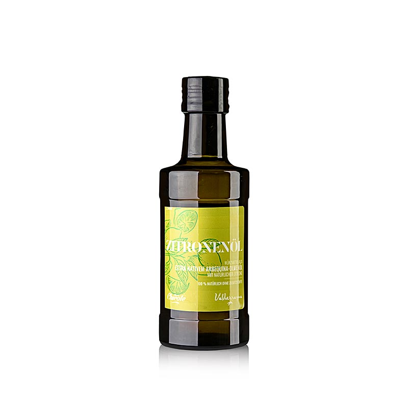 Aceite de especias Valderrama (aceite de oliva arbequina) con limon natural, 250ml - 250ml - Botella