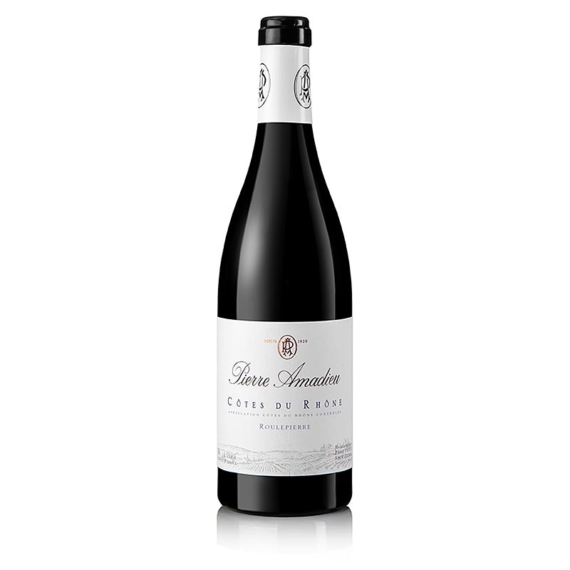 2020 Cotes du Rhone Roulepierre, e thate, 14% vol., Amadieu - 750 ml - Shishe 2020 Cotes du Rhone Roulepierre, e thate, 14% vol., Amadieu - 750 ml - Shishe