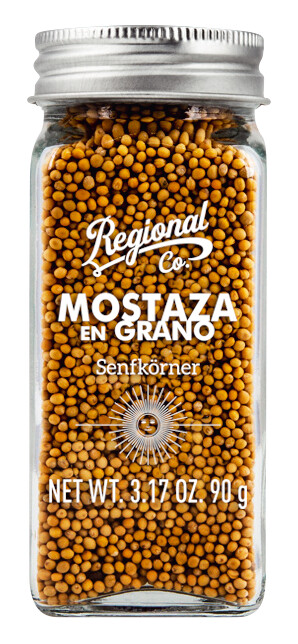 Mostaza en Grano, Semillas de Mostaza, Regional Co. - 90g - Pedazo