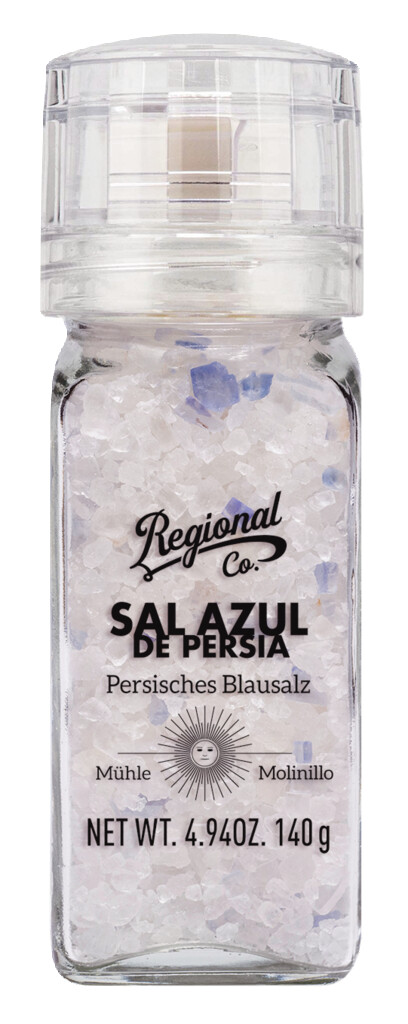 Sal Azul de Persia, persneskt blatt salt, mylla, svaedhisbundidh samstarf. - 140g - Stykki