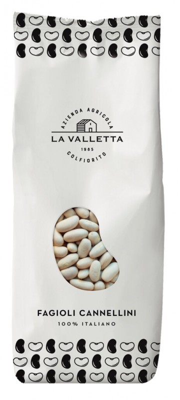 Fagioli Cannellini, fasule Cannellini, La Valletta - 400 gr - paketoj Fagioli Cannellini, fasule Cannellini, La Valletta - 400 gr - paketoj