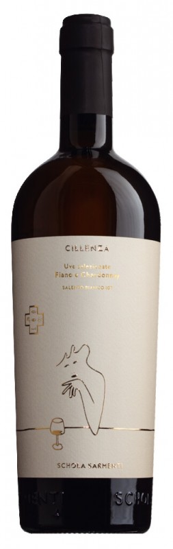 Bianco Salento IGT Cillenza, vitt vin / Fiano e Chardonnay, Schola Sarmenti - 0,75 l - Flaska