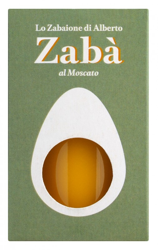 Zaba al Moscato, crema de zabajone con moscato, Alberto Marchetti - 200 gramos - Vaso