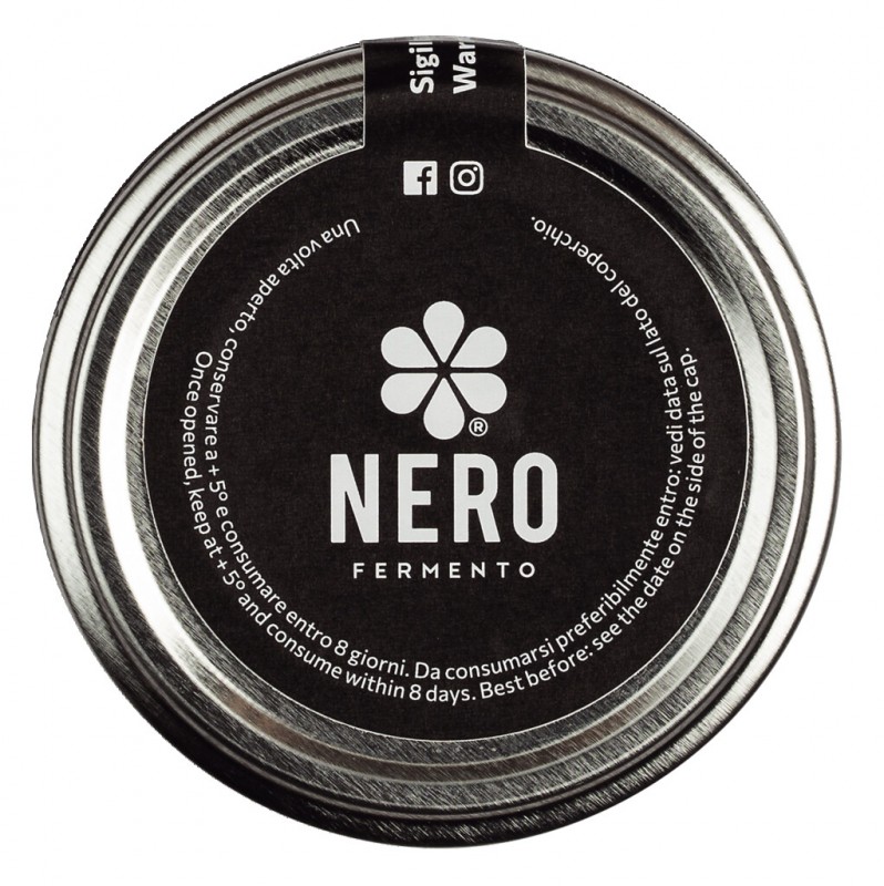 Crema di Nero di Voghiera, creme de alho preto, NeroFermento - 70g - Vidro