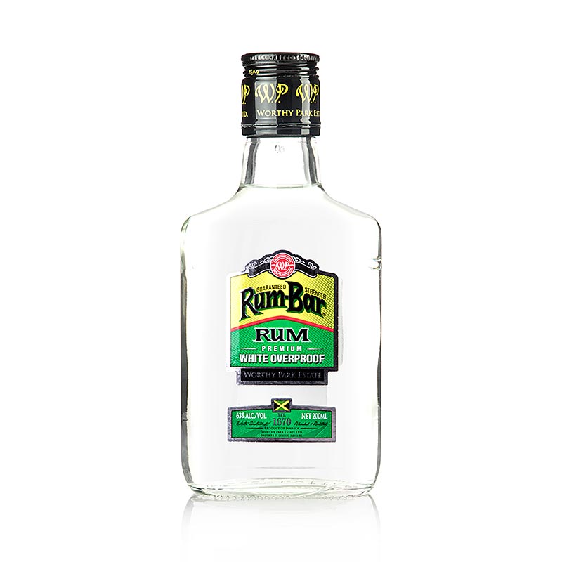 Worthy Park Estate Rum Bar White Overproof (ron blanco), 63% vol. - 200ml - Botella