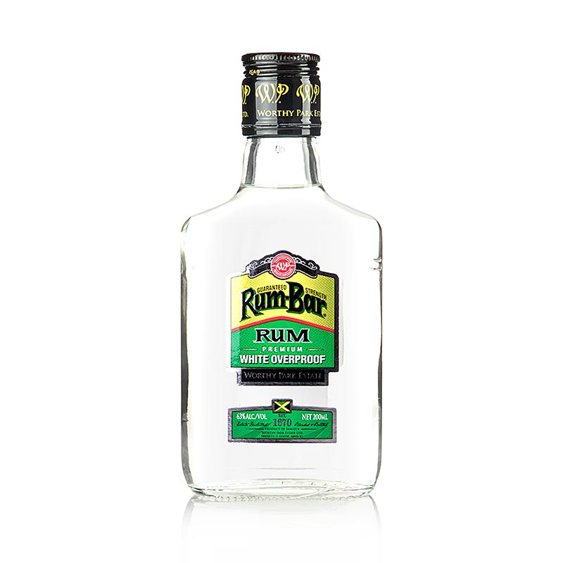 Layak Park Estate Rum Bar White Overproof (rum putih), 63% vol. - 200ml - Botol Layak Park Estate Rum Bar White Overproof (rum putih), 63% vol. - 200ml - Botol