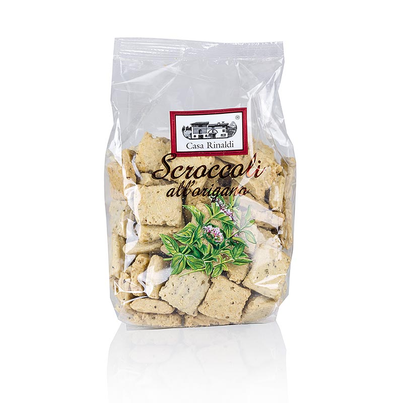 Scroccoli al origano - snacks a l`origan - 300 grammes - sac