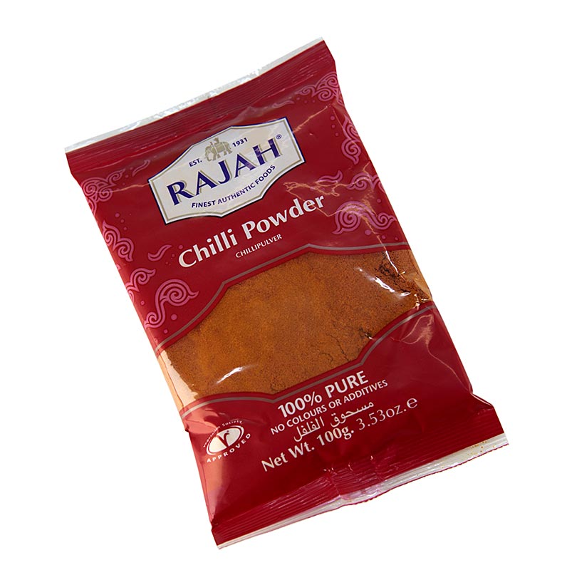 Pudra de chili, ardei iute, ardei iute macinat, TSR - 100 g - Sac Pudra de chili, ardei iute, ardei iute macinat, TSR - 100 g - Sac