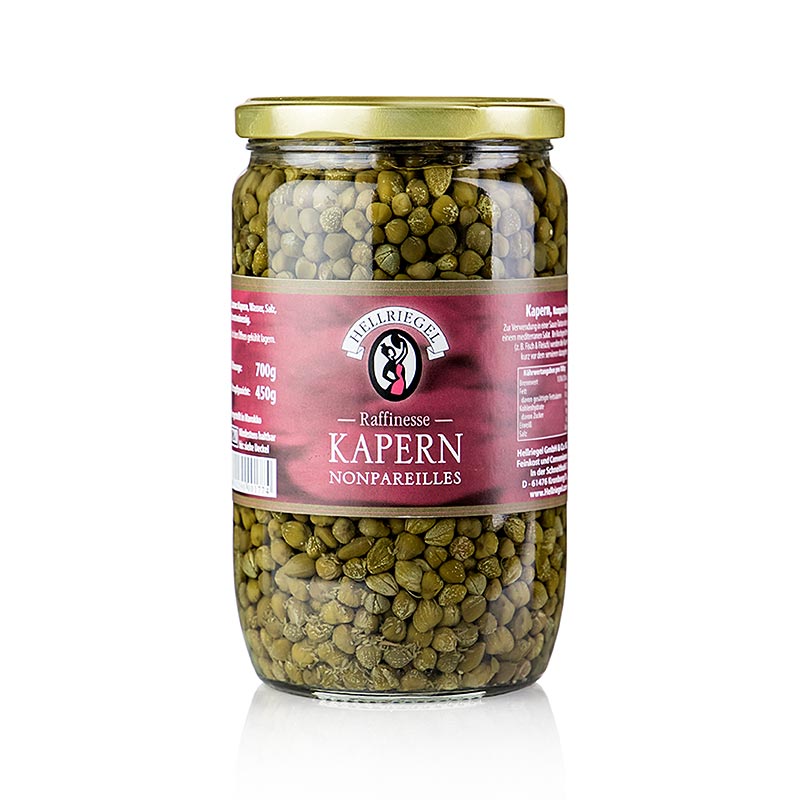 Capers Nonpareilles, Ø 8mm, prefinjenost - 700g - Staklo