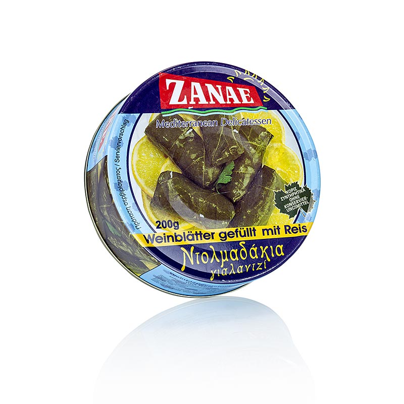 Hroznove listy s ryzovou naplnou - 200 g, cca 6 kusov - moct