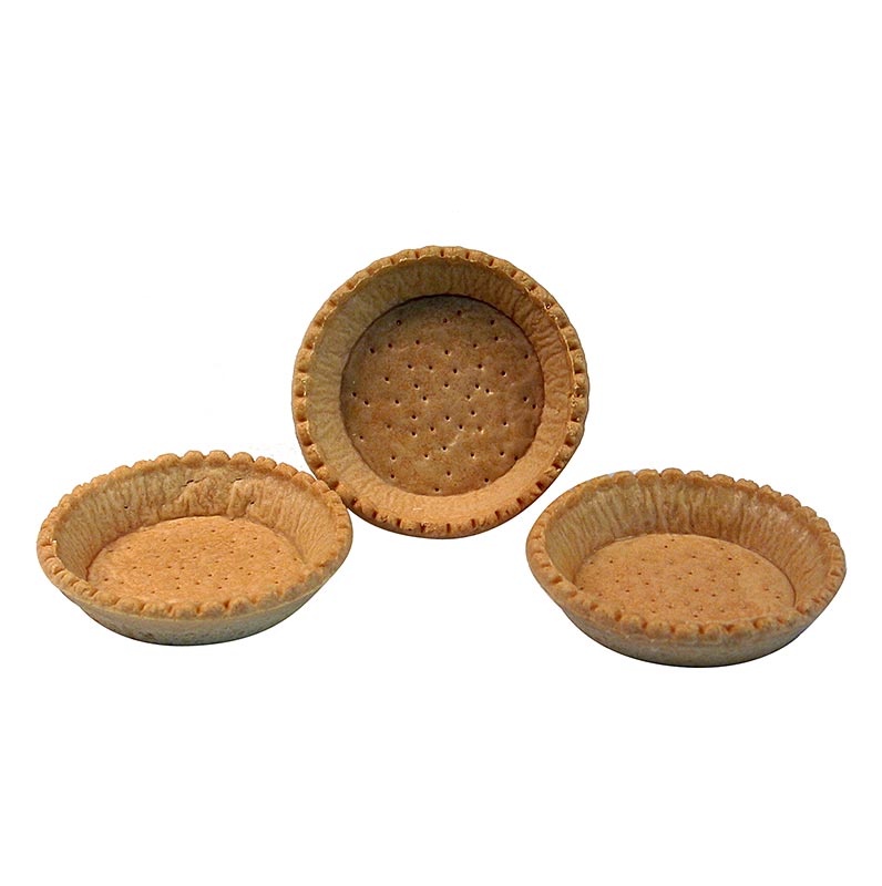 Snack tartlets, round, Ø 9cm, light, salty - 3.19kg, 120 pieces - Cardboard