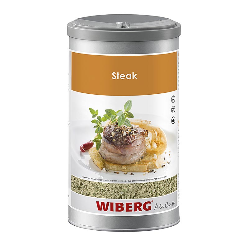 Wiberg steak ochucovacia sol s bylinkami, hruba - 950 g - Bezpecna aroma