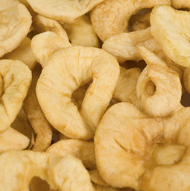 Dried apple rings, sulphurized, 1 kg, bag