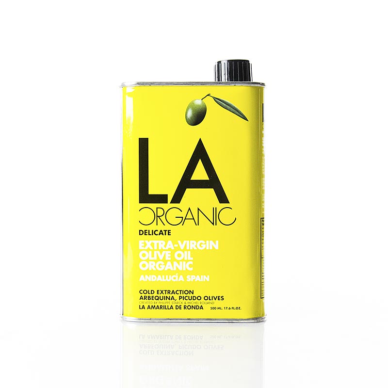 Extra panensky olivovy olej, La Ronda Suave Eco (kanister Philippe Starck), BIO - 500 ml - plechovka