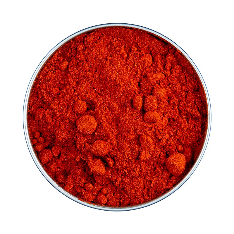 Paprika geräuchert, scharf, gemahlen, Altes Gewürzamt, Ingo Holland - 80 g - Dose Paprika geräuchert, scharf, gemahlen, Altes Gewürzamt, Ingo Holland - 80 g - Dose