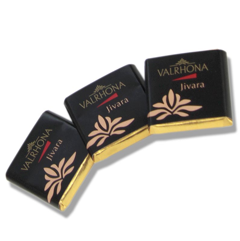 Valrhona Carre Jivara - tablettes de chocolat au lait, 40% de cacao - 1kg, 200 x 5g - boite