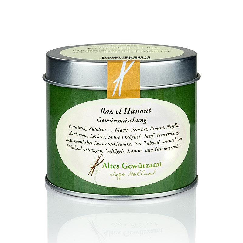 Raz el Hanout, Cous-Cous Gewürz, Altes Gewürzamt, Ingo Holland - 80 g - Dose Raz el Hanout, Cous-Cous Gewürz, Altes Gewürzamt, Ingo Holland - 80 g - Dose
