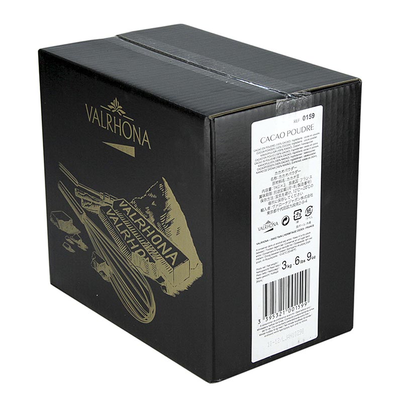 Kakao prah, lagano odmascen, 20-22% kakao maslaca, Valrhona - 3 kg (3x vreca od 1 kg) - Karton