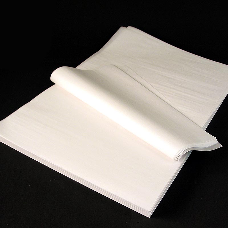 Papir za pecenje, pojedinacni listovi, silikonizirani, pogodni za dazdevnjake, 40x60 cm - 500 listova - Karton