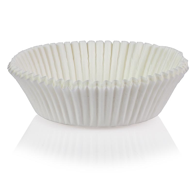 Papirnate kapsule, bijele, Ø 60 / 65 mm, visine 25 mm - 1000 komada - Karton Papirnate kapsule, bijele, Ø 60 / 65 mm, visine 25 mm - 1000 komada - Karton