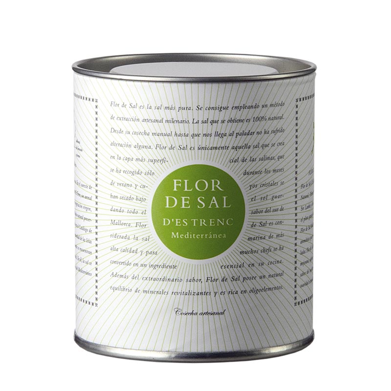 Flor de Sal d`es Trenc - Middelhavsurter, fra Mallorca, oekologiske - 150 g - kan Flor de Sal d`es Trenc - Middelhavsurter, fra Mallorca, oekologiske - 150 g - kan