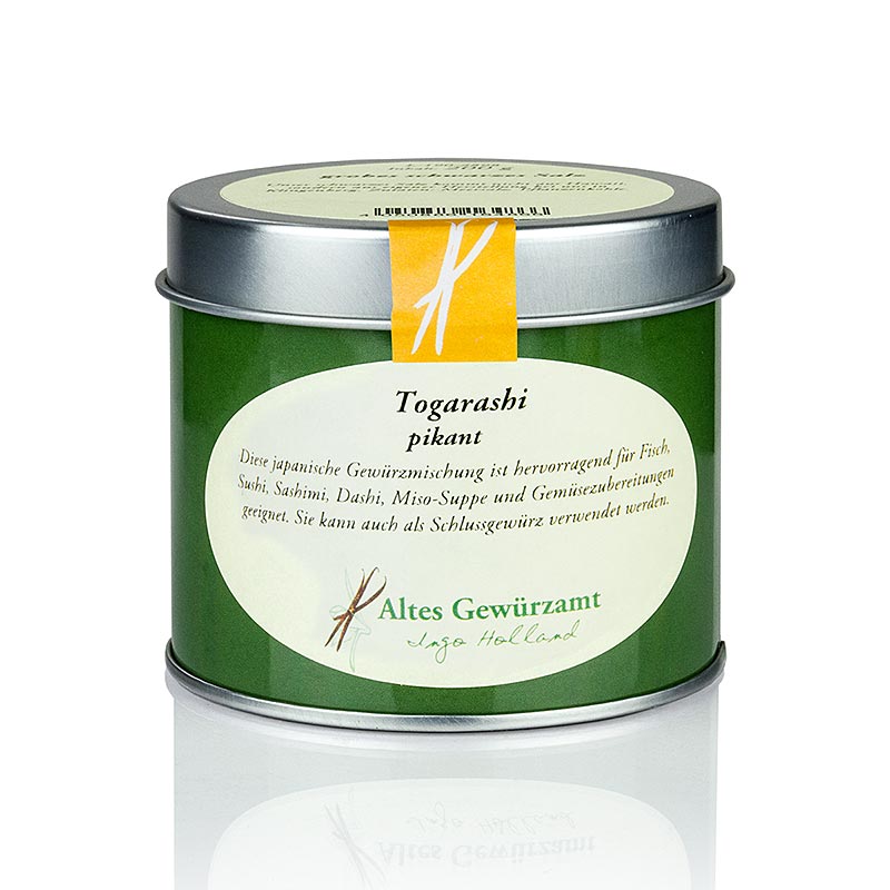 Togarashi Japanische Mischung, Gewürzmischung, Altes Gewürzamt, Ingo Holland - 80 g - Dose Togarashi Japanische Mischung, Gewürzmischung, Altes Gewürzamt, Ingo Holland - 80 g - Dose